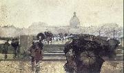 Paris Street Scene, Lungren, Fernand Harvey